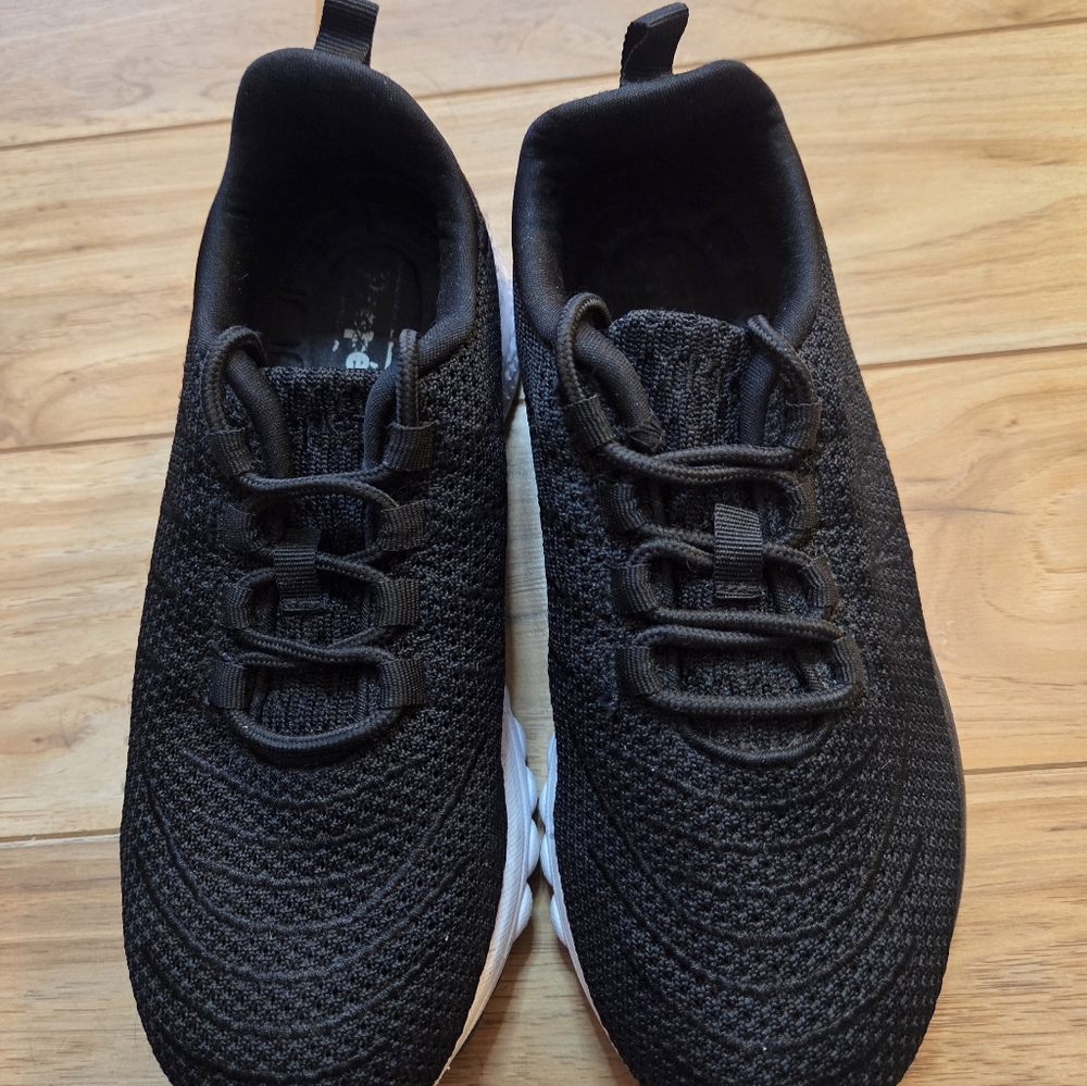 Propet Womens Tour Knit Black Knit Fitness Athletic Sneakers 6.5 Wide Width - Picture 4 of 8